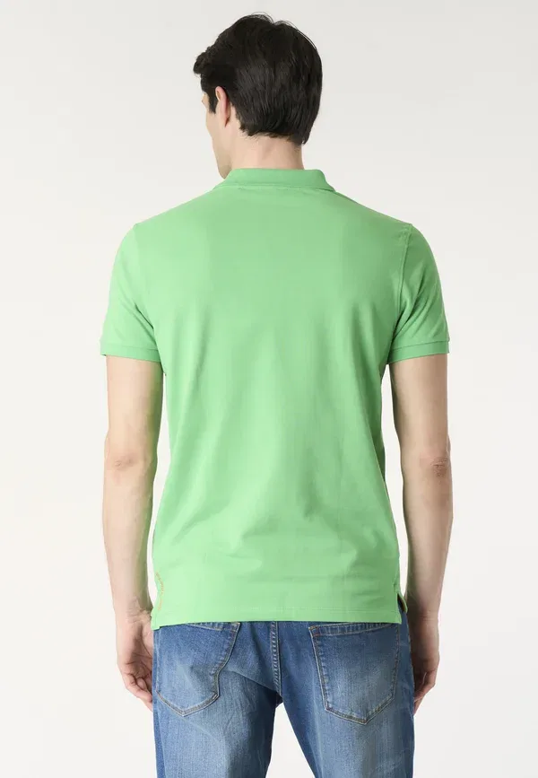 Футболка поло из хлопка Polo shirt U.S. Polo Assn., зеленый — фото 3
