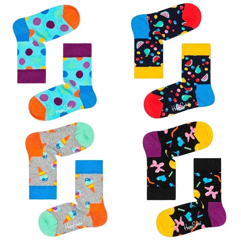 Набор носков Fruit Salad Gift Set 4 пары Happy Socks, мультиколор