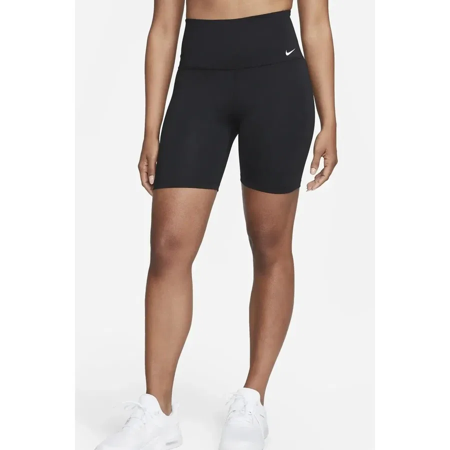 Шорты-легинсы Nike Dri-FIT One с высокой посадкой, 2 кармана, 18 см, Черный — фото 3