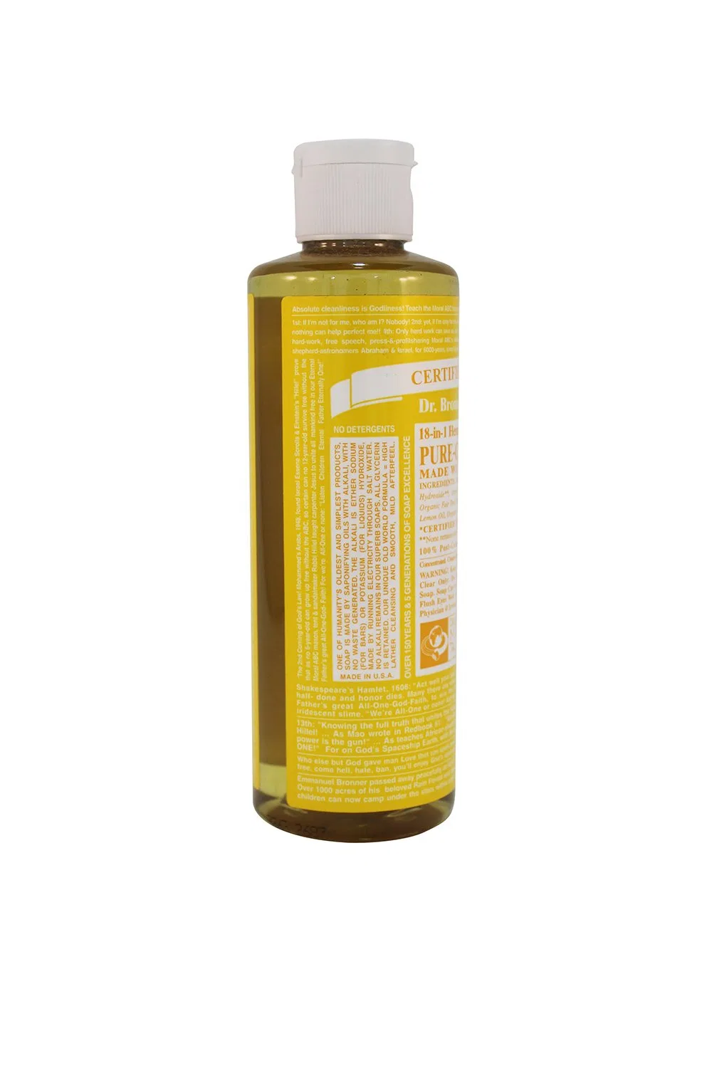Жидкое кастильское мыло Dr. Bronner's, Citrus, 8 унций, 12 шт — фото 3