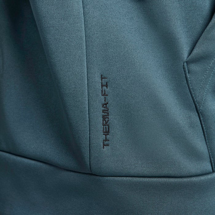 Толстовка Nike Therma-FIT Full-Zip Fitness, темно-зеленый — фото 3