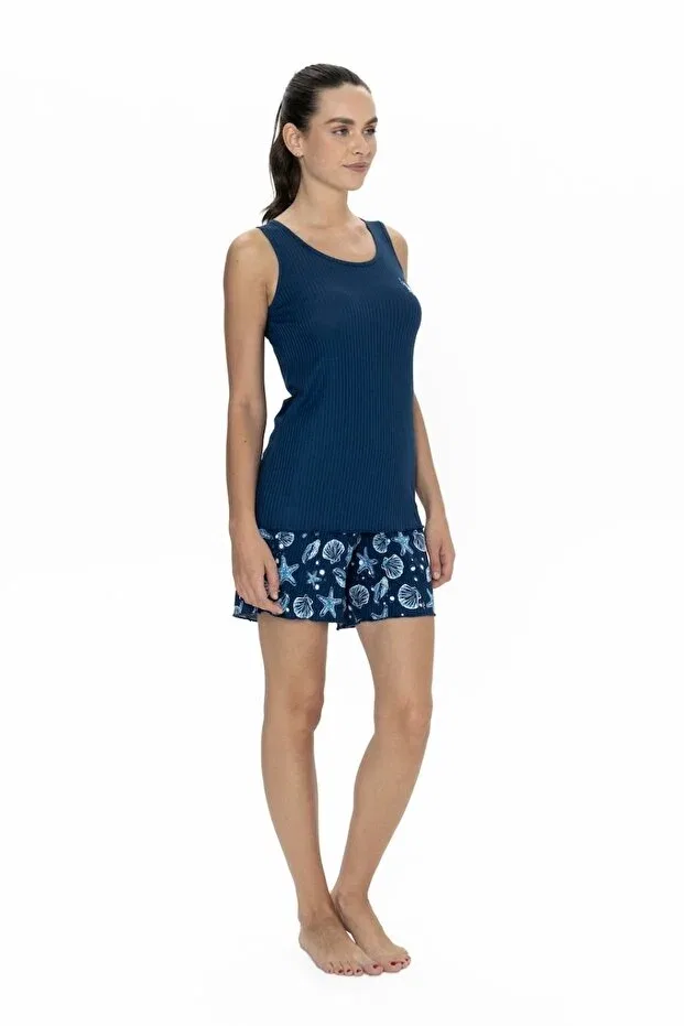 Женский комплект шорт и блузы с коротким рукавом U.S. Polo Assn., Dark Blue — фото 2