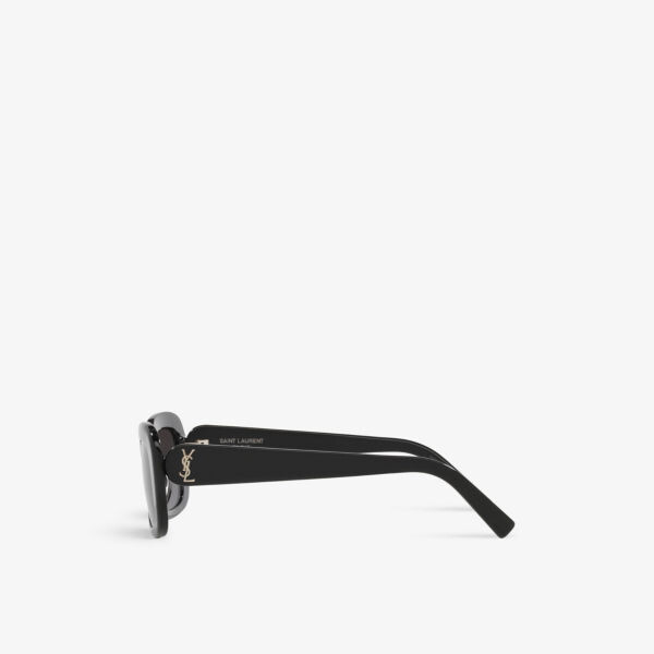 Солнцезащитные очки SLM130 в квадратной оправе из ацетата Saint Laurent, черный — фото 4