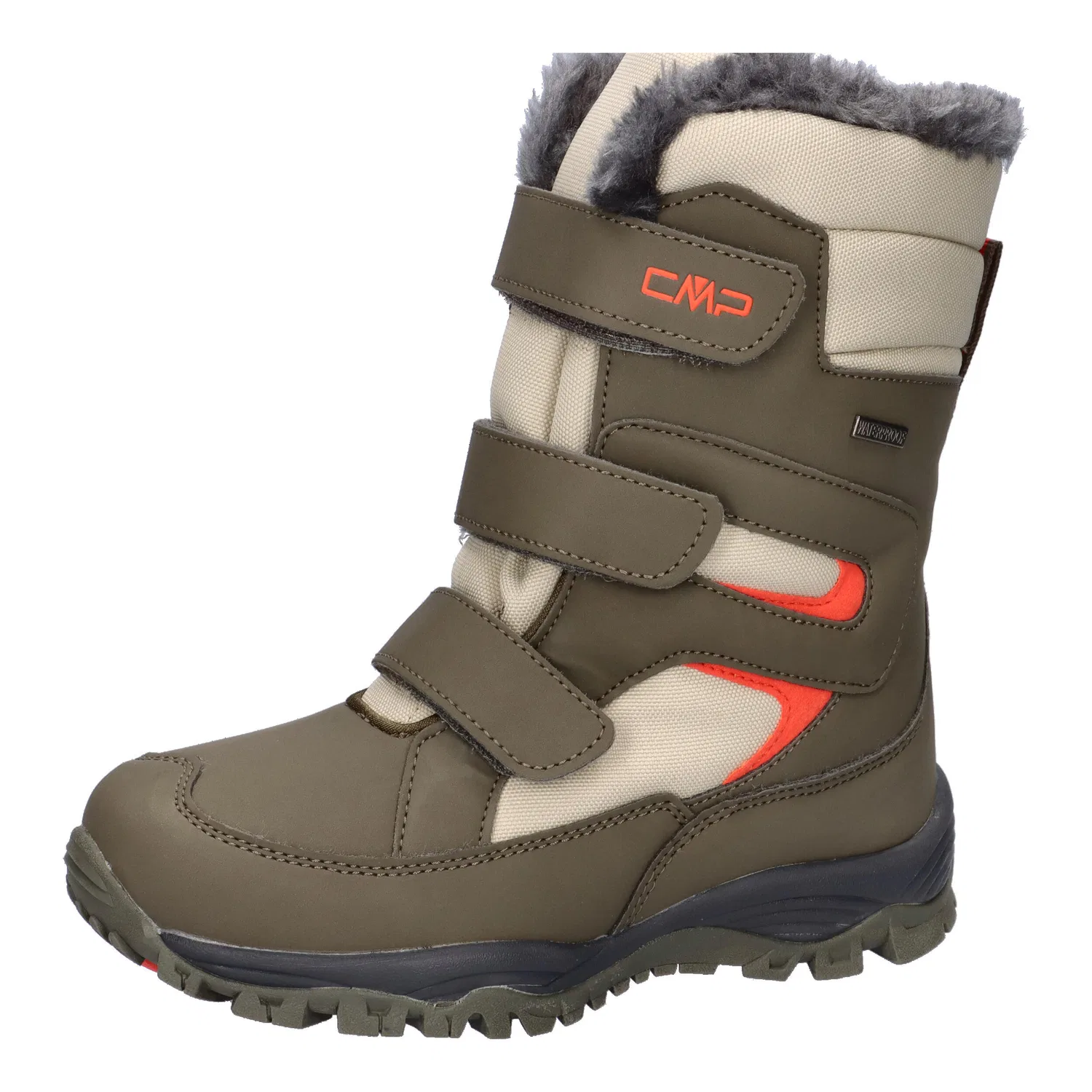 Детские зимние сапоги на липучках CMP Kids Hexis Snow Boot WP, Цвет Braun