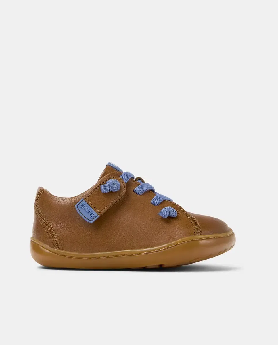 Кроссовки детские Camper Peu Cami кожаные, анатомическая форма, Marrón