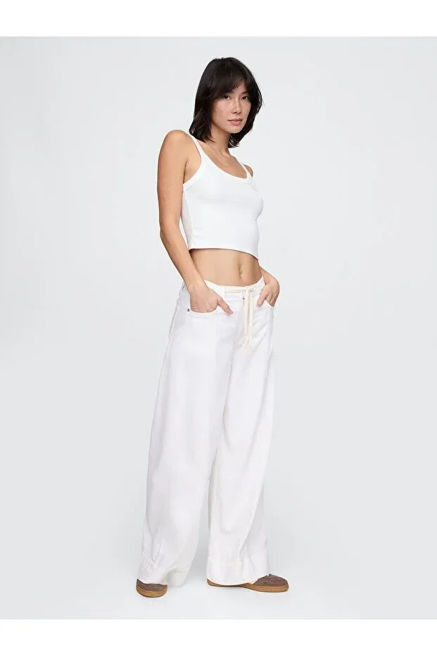 Женские джинсы свободного кроя Gap, White-000