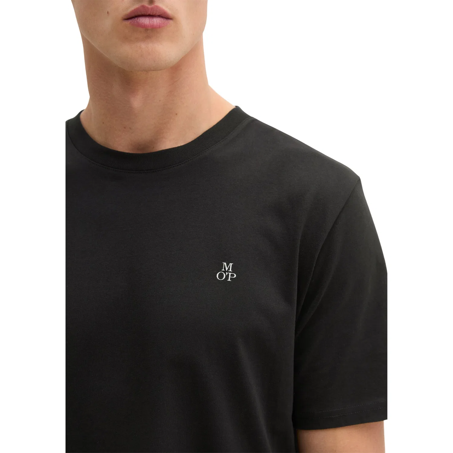 Детская хлопковая футболка с круглым вырезом Marc O'Polo, Black — фото 4