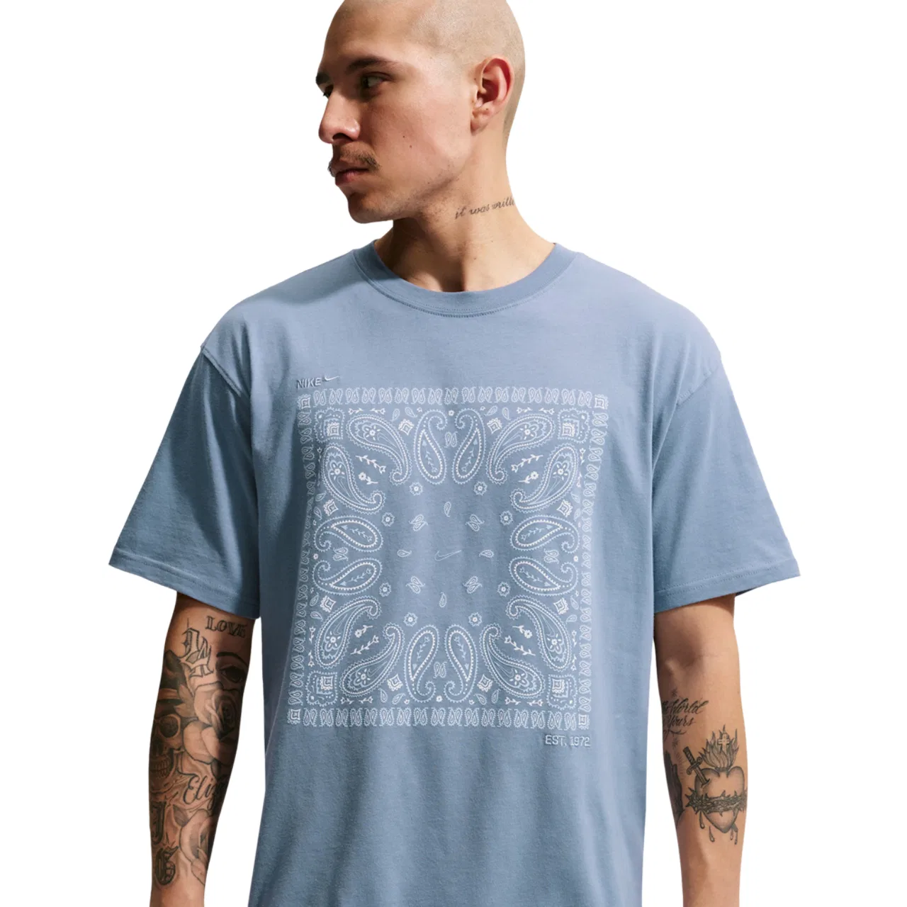 Мужская футболка с коротким рукавом с принтом Max90 Nike, Blue/White