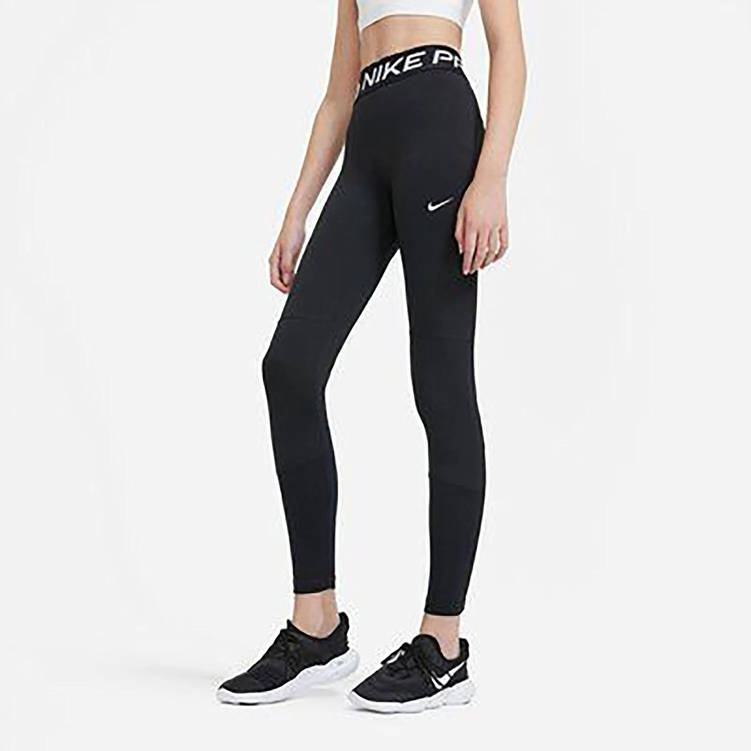 Детские леггинсы с принтом Nike Pro NP LEGGING Nike, Черный — фото 2