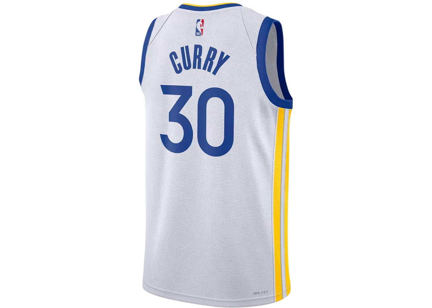 Мужская баскетбольная джерси с принтом Jersey Nike, White/Blue/Yellow — фото 2