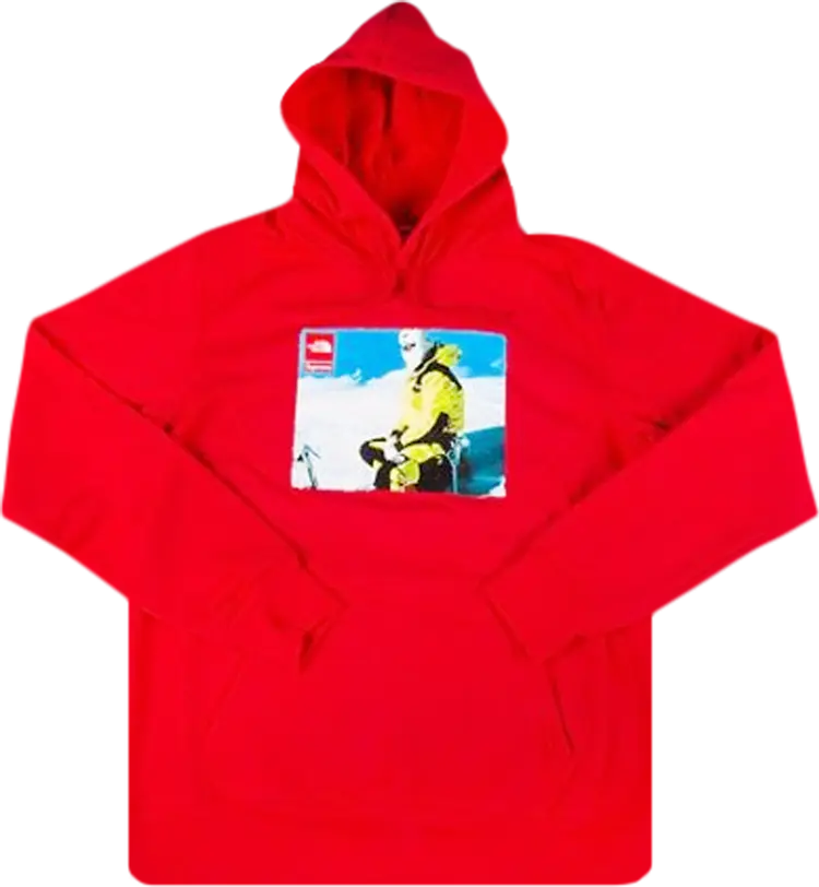 Толстовка Supreme x The North Face Photo Hooded Sweatshirt 'Red', красный — фото 2
