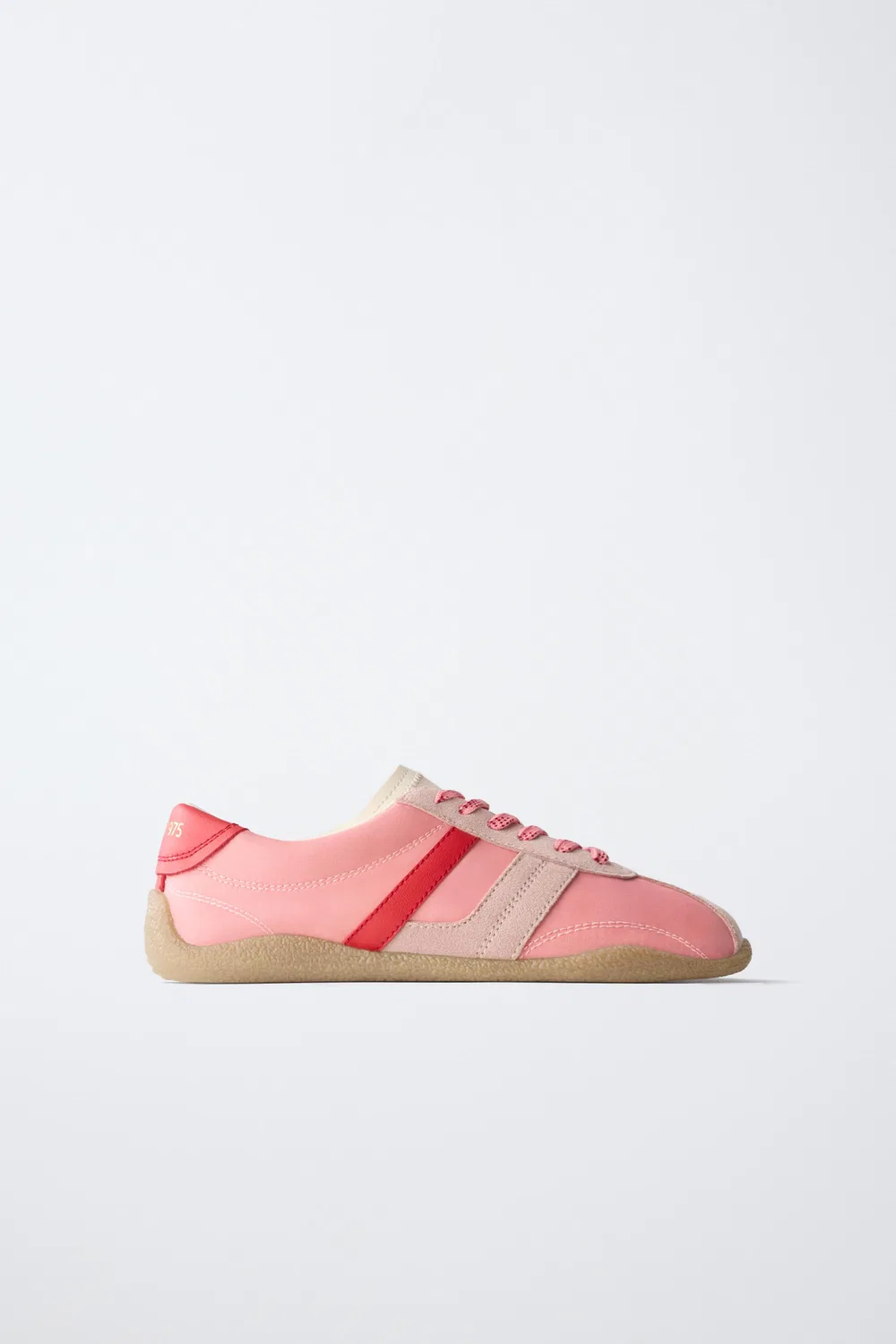 Контрастные кроссовки с тонкой подошвой ZARA, Pink