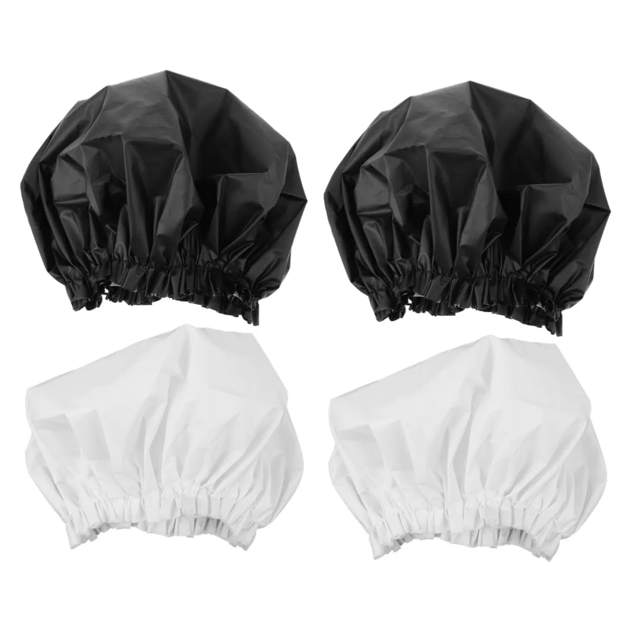 Шапочка для душаs, Pack of 4, Beavorty, Black White