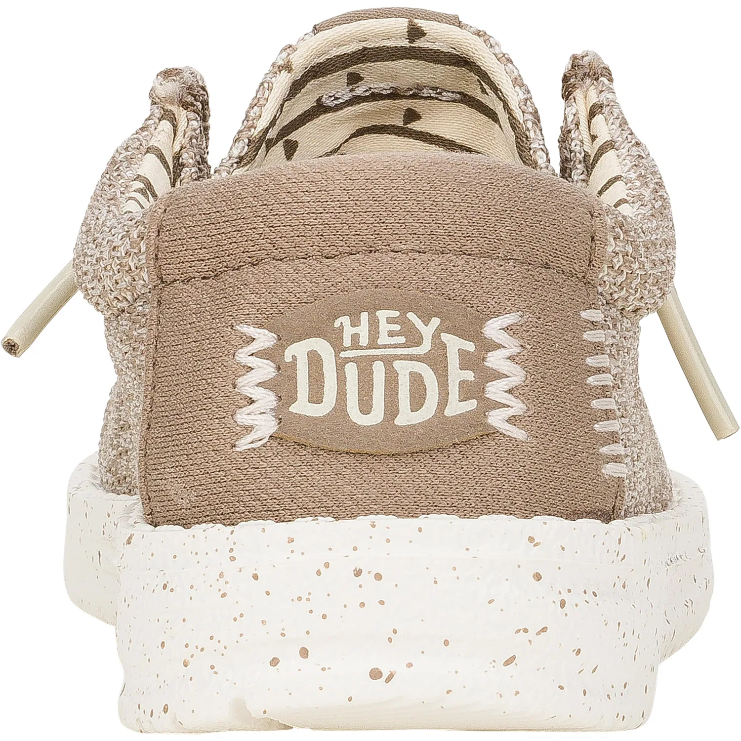 Детские мокасины для мальчиков на шнуровке Wally Stretch Sox HEYDUDE, Nut — фото 3