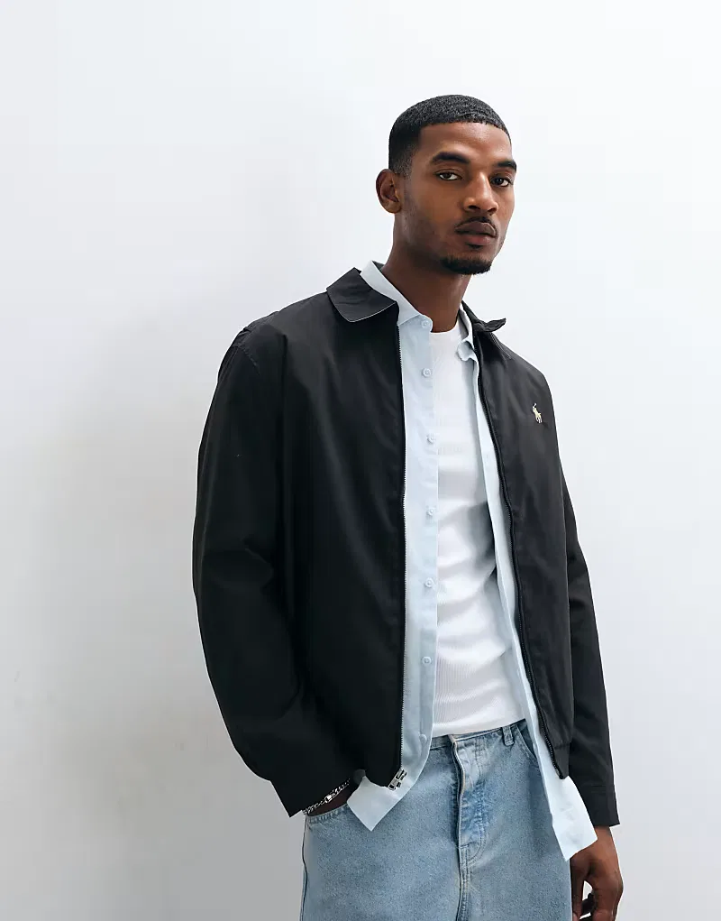 Куртка harrington Polo Ralph Lauren, черный — фото 4