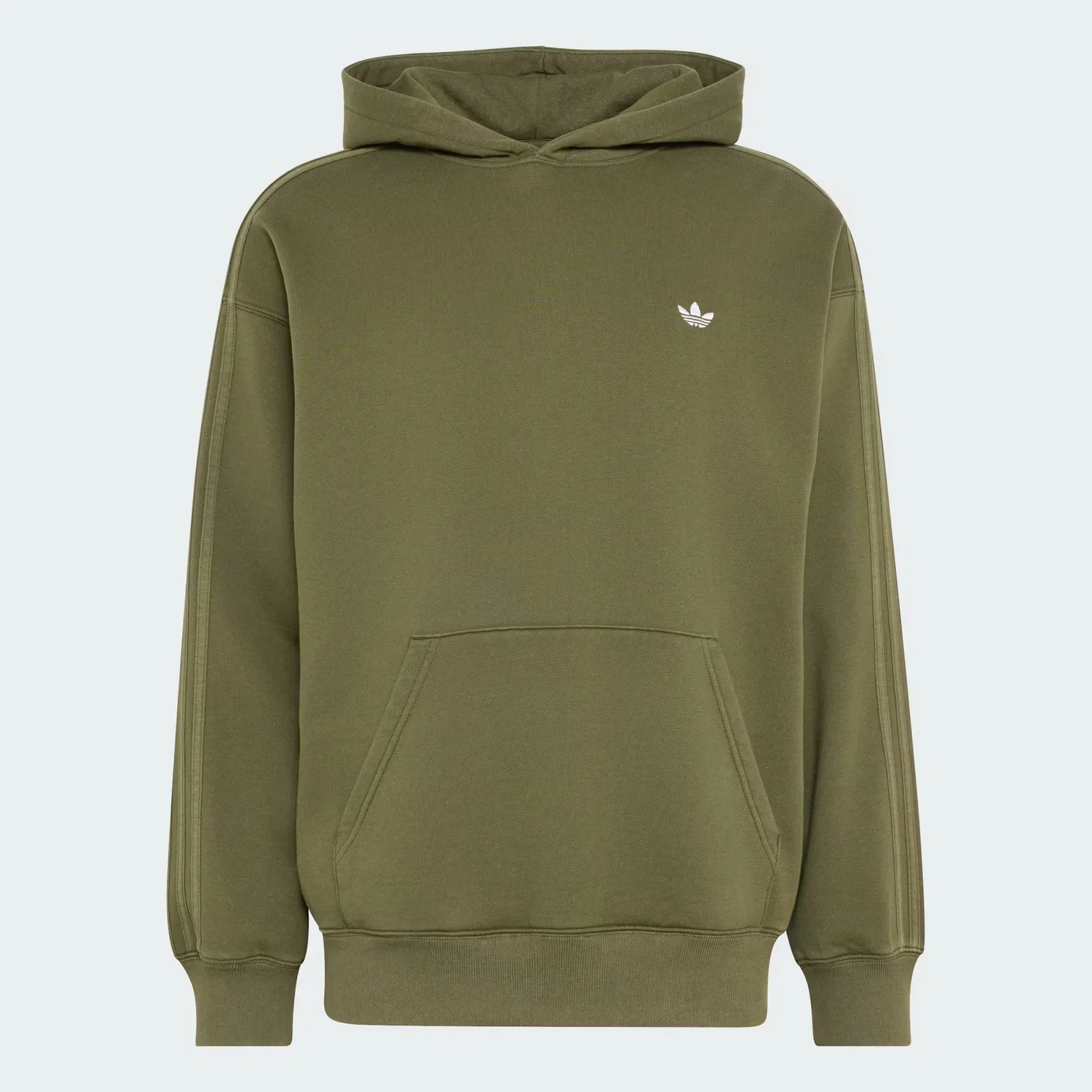 Мужское худи свободного кроя Trefoil Essentials Washed Adidas Originals, Night Cargo — фото 4
