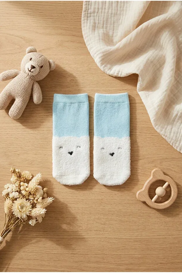 Детские носки с принтом Bear patterned Katia&Bony, Blue — фото 3