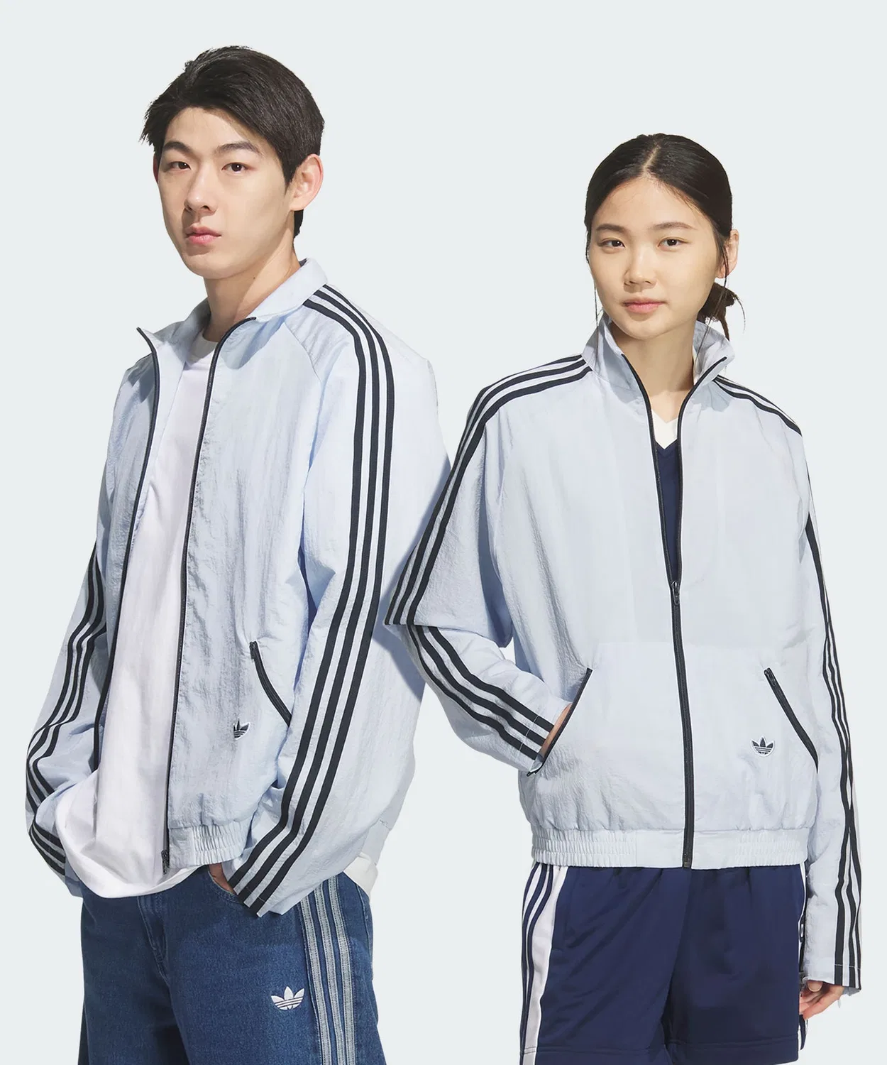 Мужская куртка из нейлона с высоким воротником FTBL JKT for BEAUTY&YOUTH Adidas, Blue