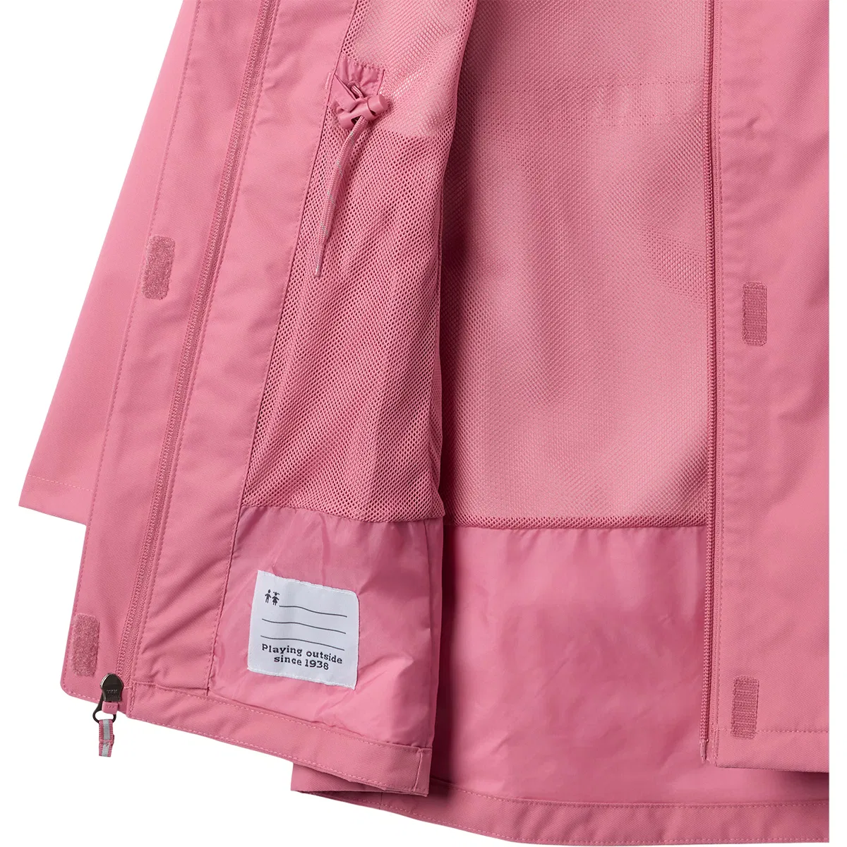 Детское дождевое пальто для девочек длинное Hikebound Long Jacket Columbia, Rosette — фото 3