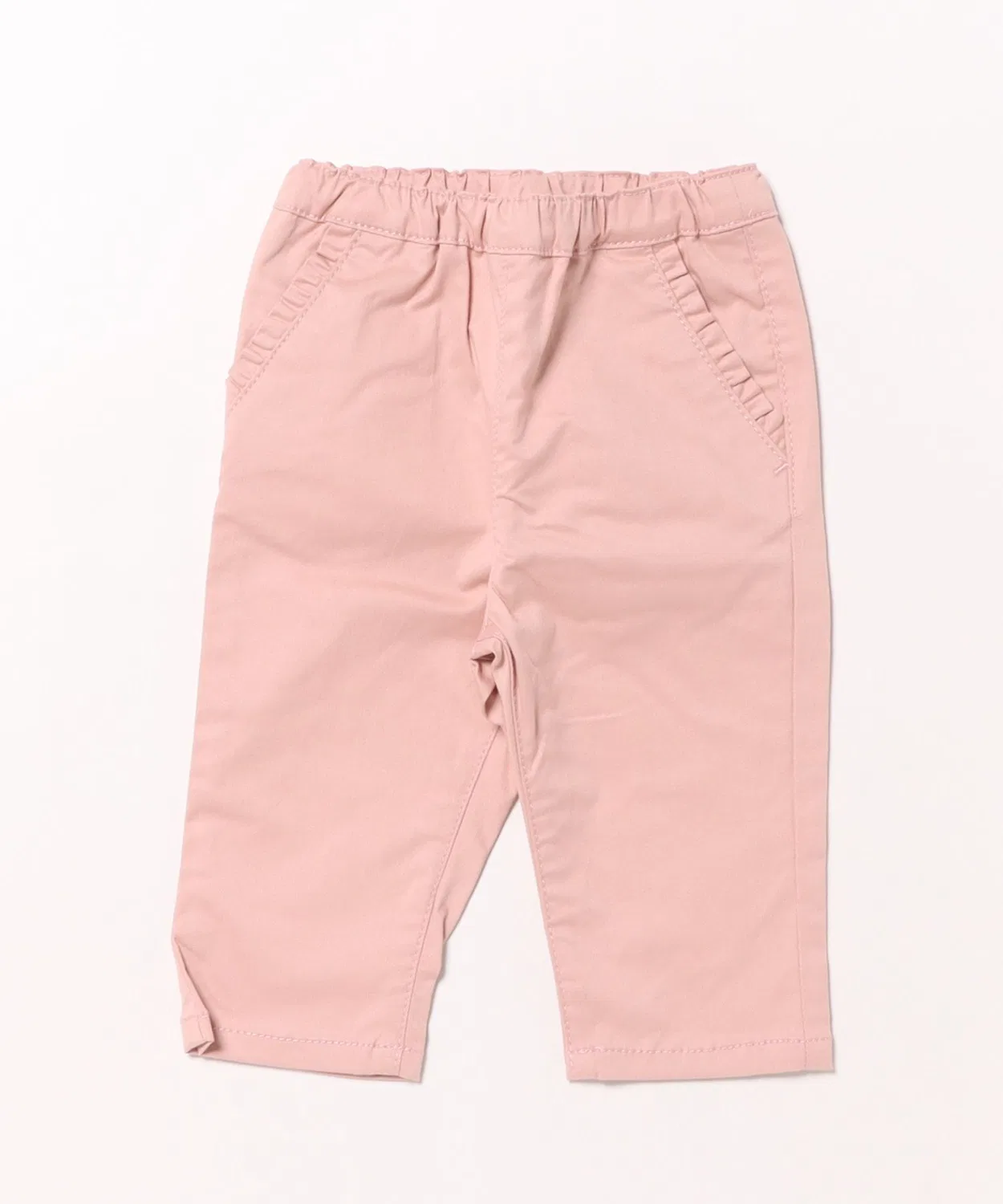 Детские брюки для девочек с принтом, хлопковые, Slim Fit, hakka baby, Pink