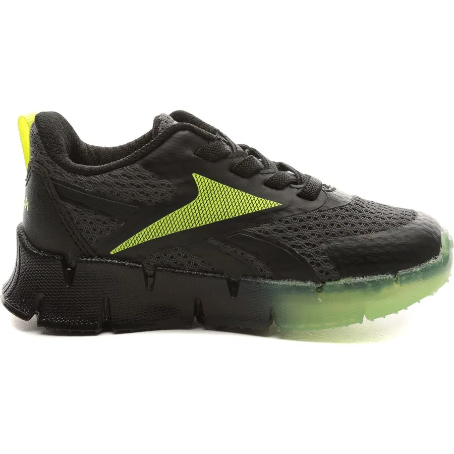 Детские кроссовки с эластичными шнурками Reebok 4W Zig N' Glow Elastic Lace, Черный — фото 4