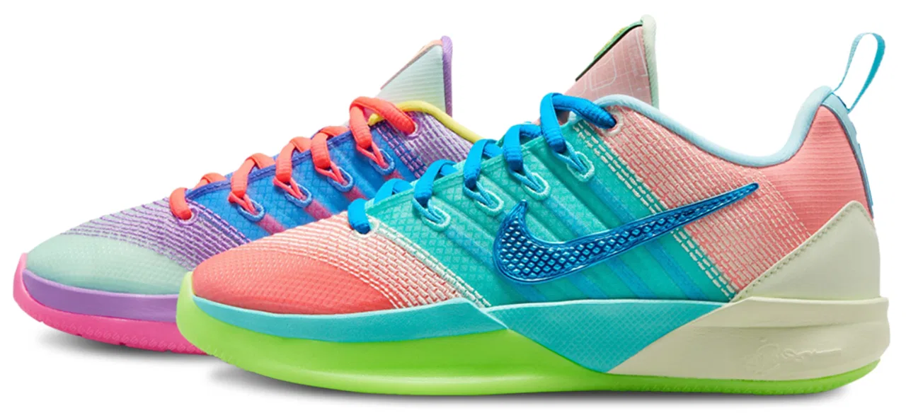 Кроссовки для девочек Sabrina 3 Wt Nike, цвет Hot Lava/Igloo/Blue Crystal — фото 4