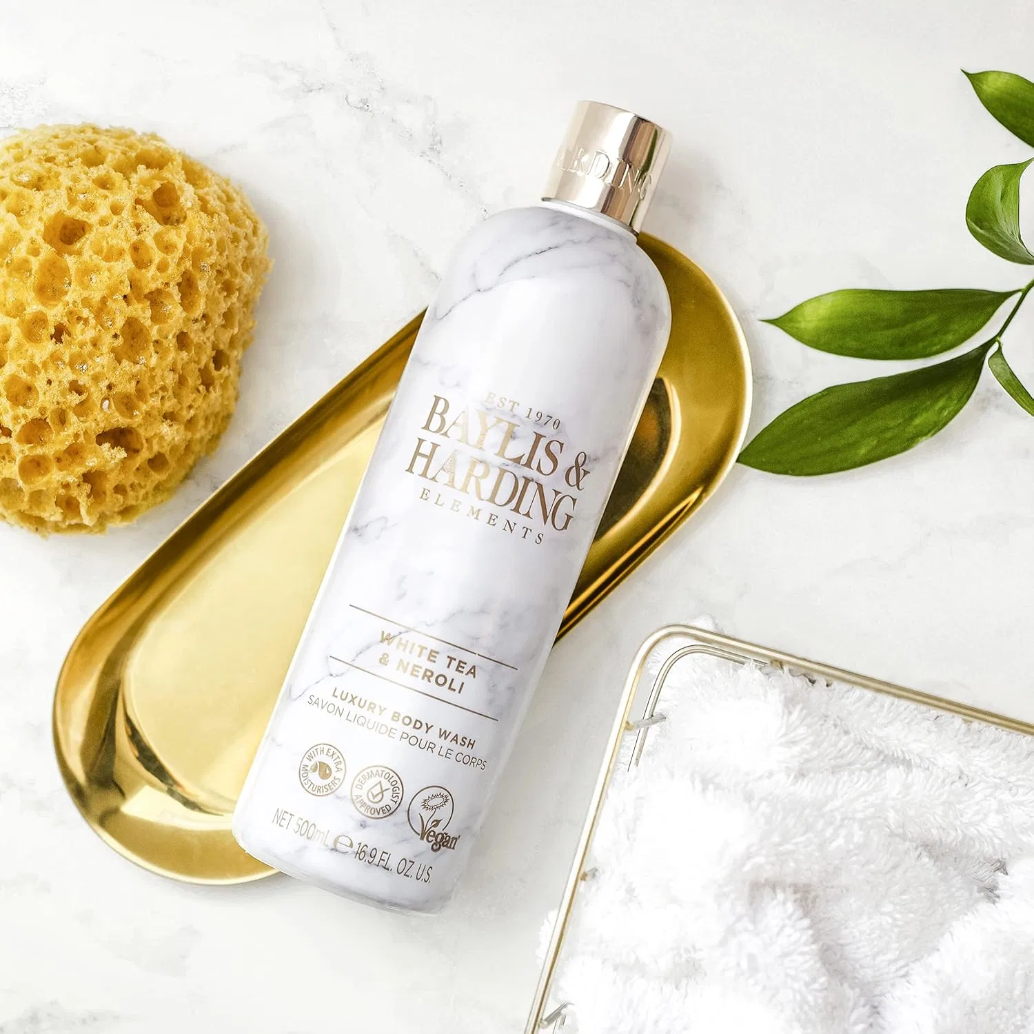 Гель для душа White Tea & Neroli, Baylis & Harding, набор 4 шт., 2000 мл, Pearlescent gel — фото 3