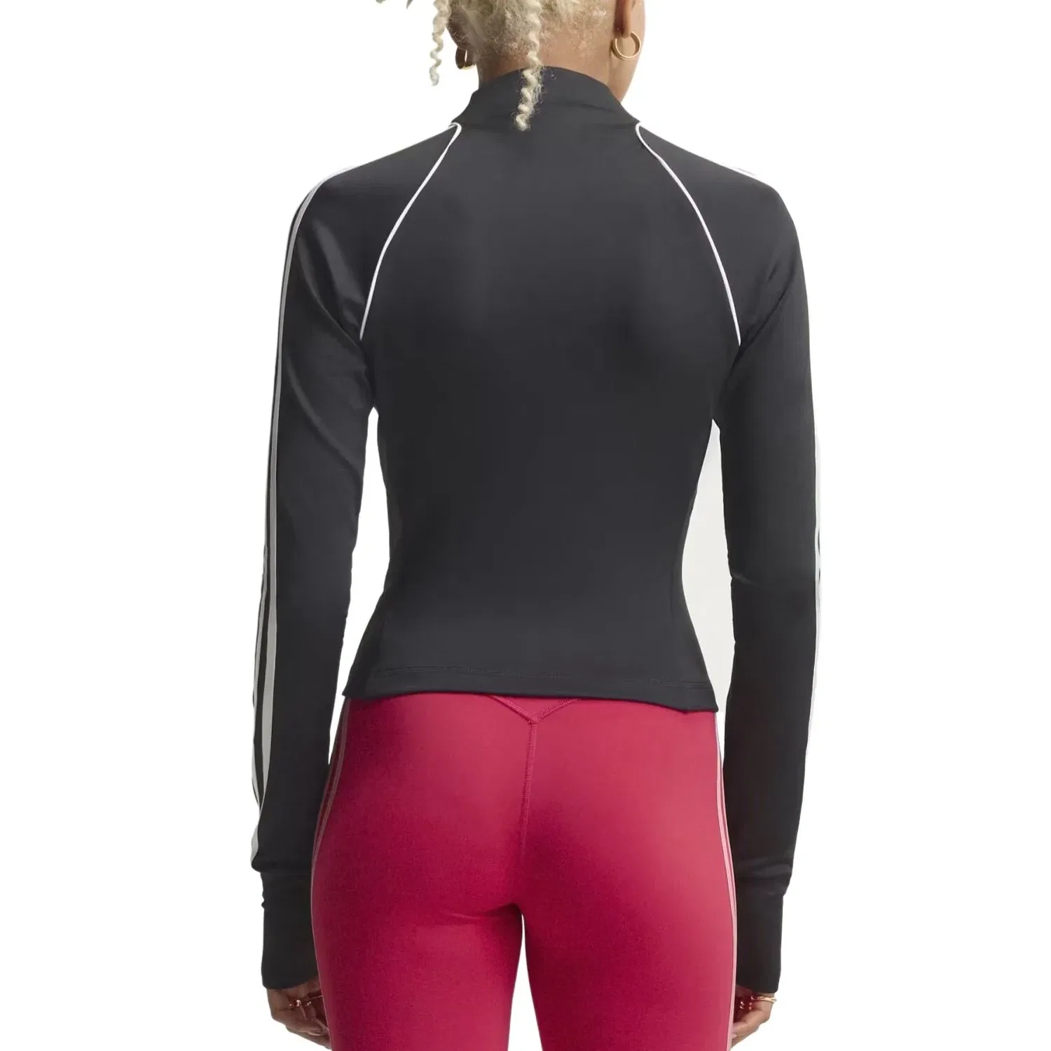 Женская рубашка для тренировок Originals Sport Superstar Midlayer Shirt Asia Sizing 'Black' adidas, черный — фото 3