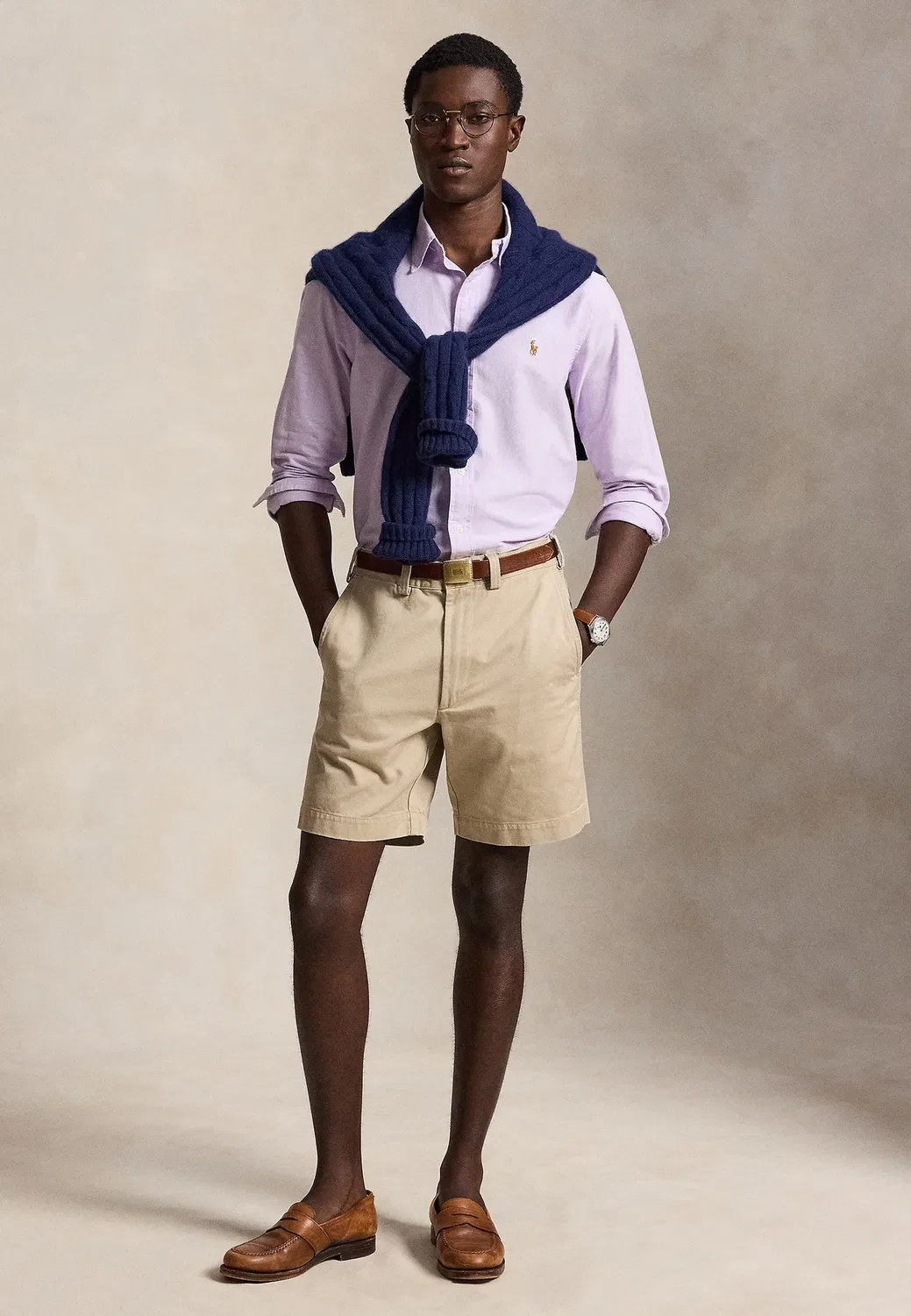 Знаменитая оксфордская рубашка - рубашка Polo Ralph Lauren, Light Lilac — фото 4