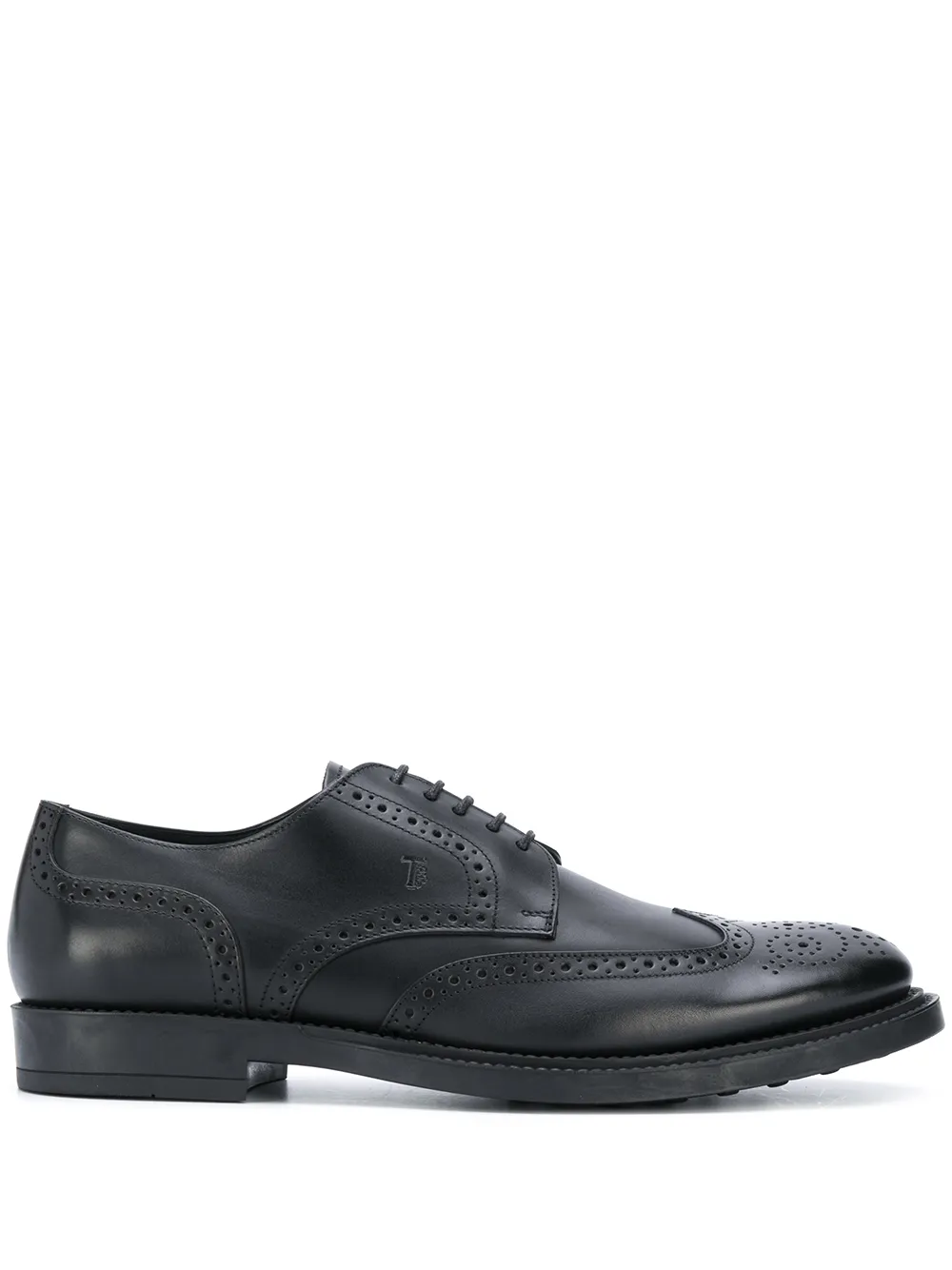 

Броги с монограммой TOD'S, черный