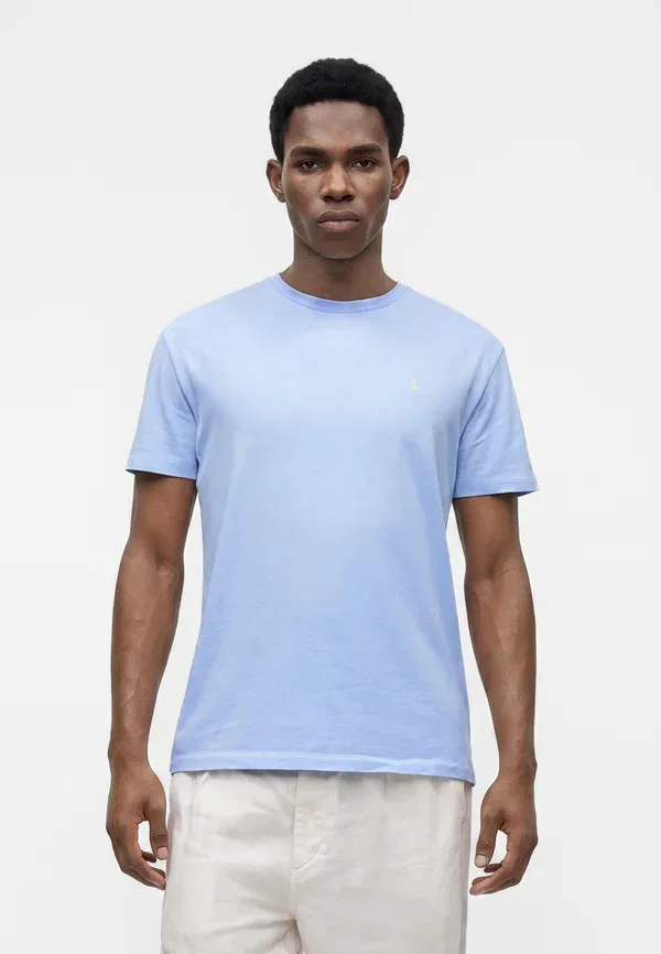Футболка хлопковая Basic t-shirt Polo Ralph Lauren, Pebble Blue, синий