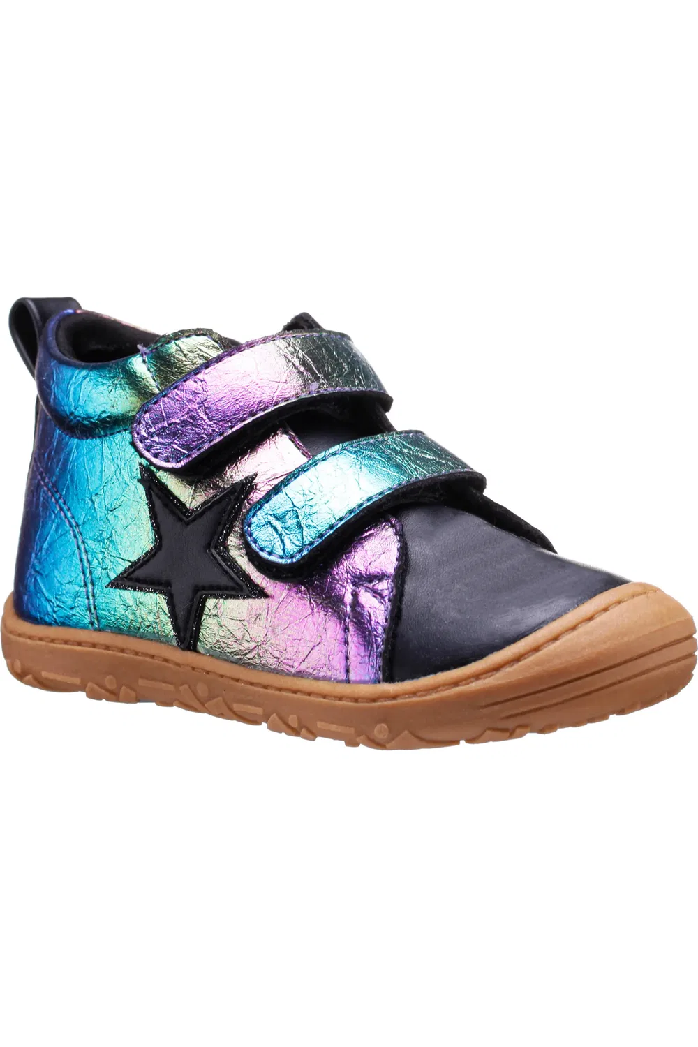 Детские кроссовки высокие с блестками Glitter High Top Nina, Multi Crinkle Metallic