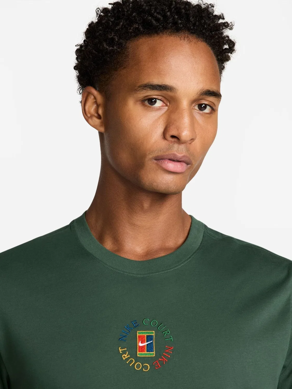Футболка NikeCourt Dri-FIT Nike, зеленый — фото 3