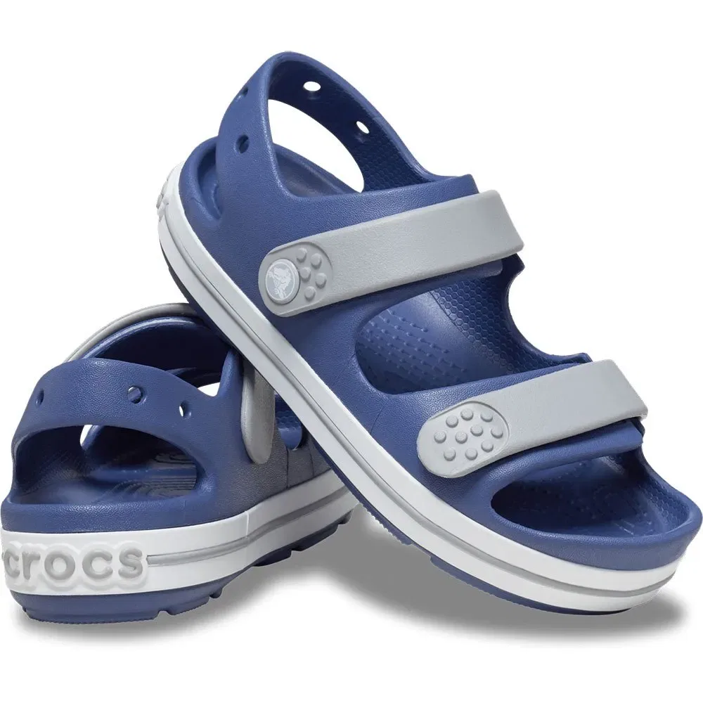 Детские сандалии с защитой мыска Crocs Crocband Cruiser, Blue — фото 4