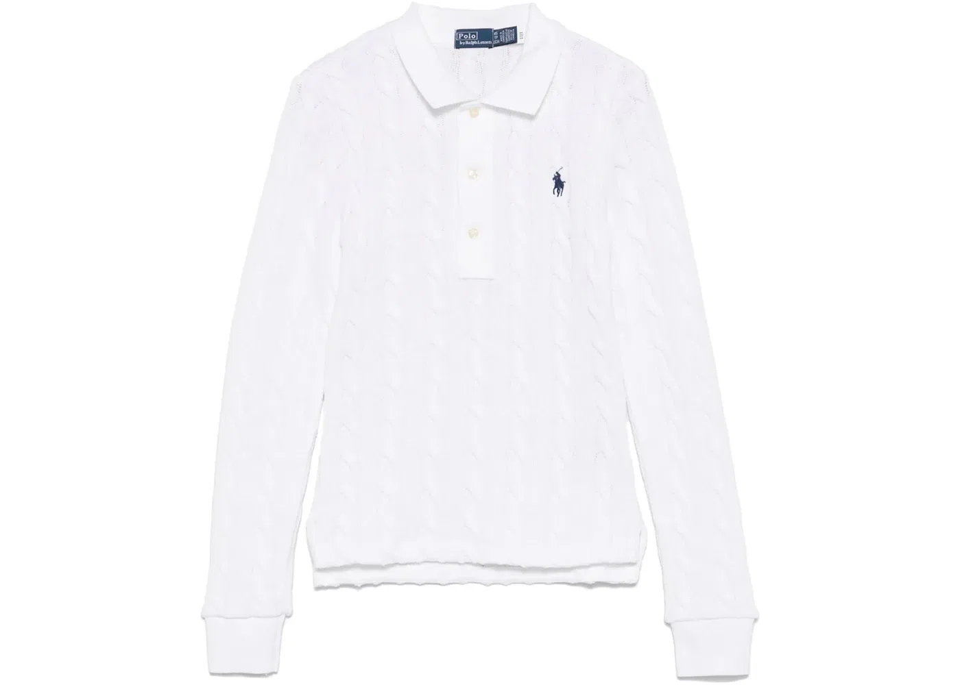 Женская рубашка-поло с длинным рукавом Polo Ralph Lauren, White