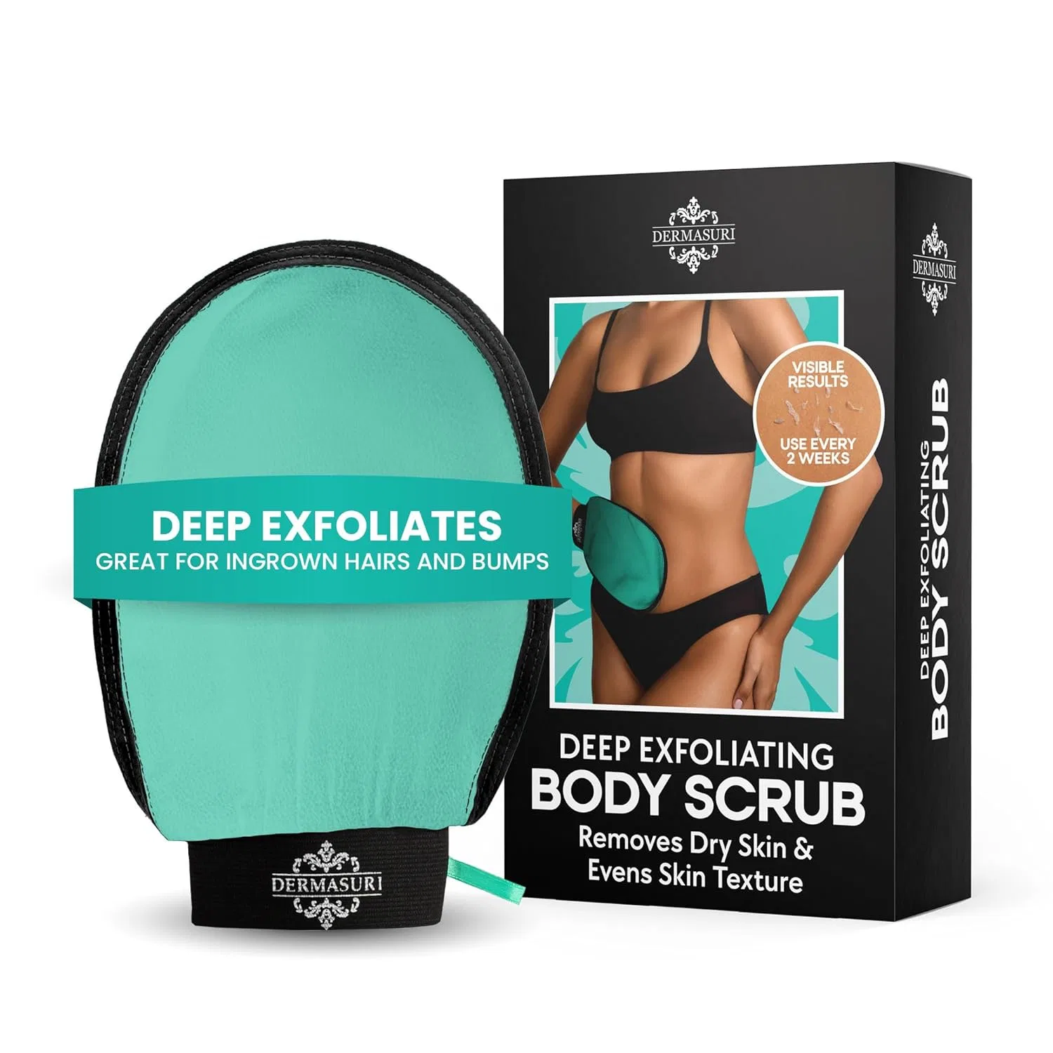 Эксфолиирующая перчатка Dermasuri Teal Deep Exfoliating Glove, 41 г, Trace Of Paradise