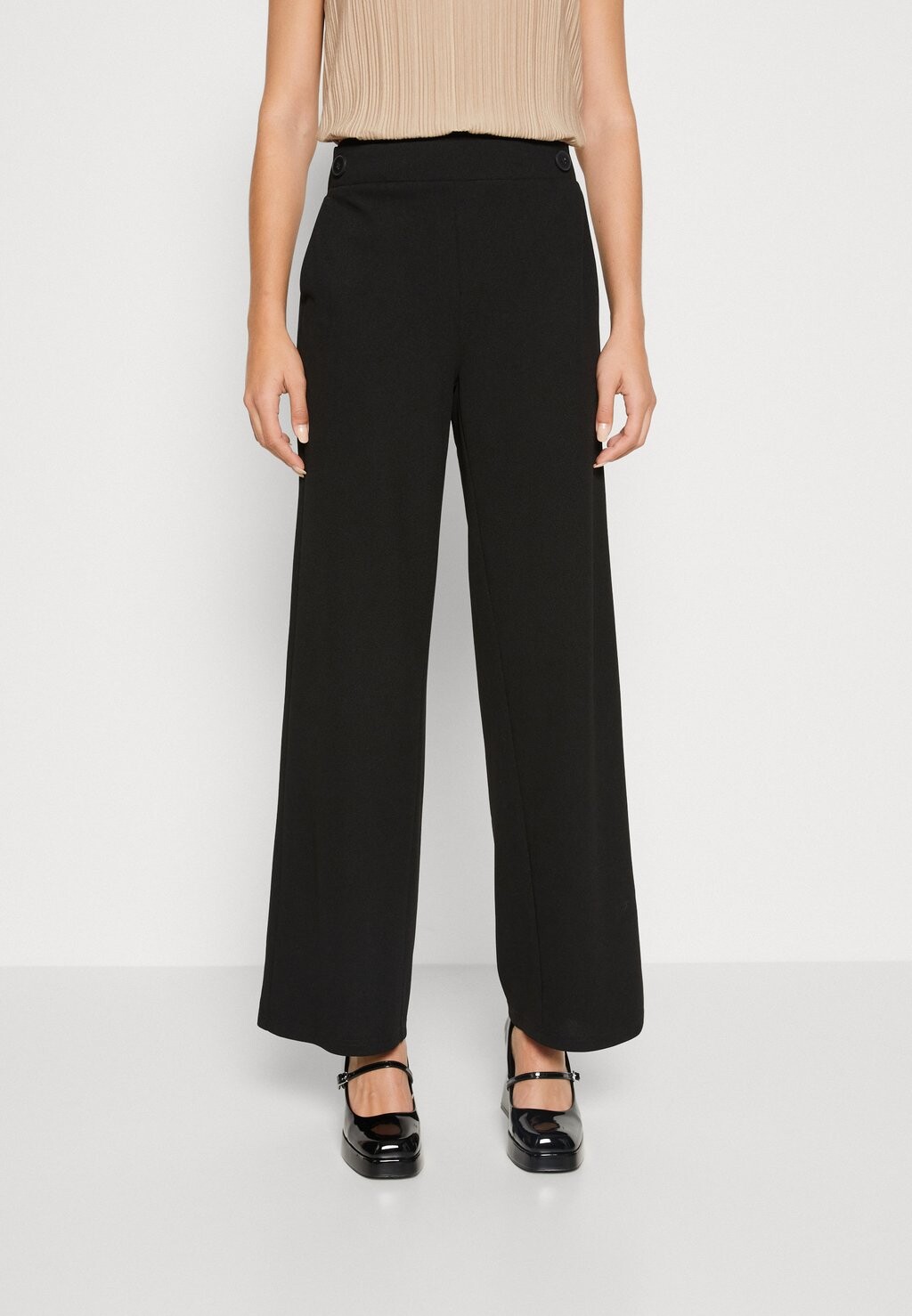 

Брюки Vero Moda, черный Vmlivanaya Wide Pant, черный