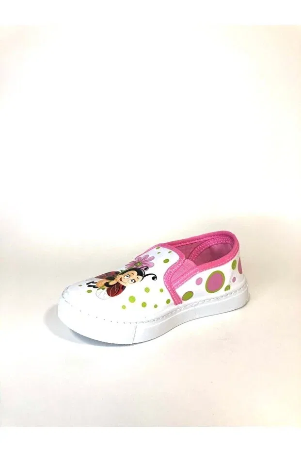 Детские туфли для девочек с принтом Bee maya vns sports pink Flubber, Pink/White