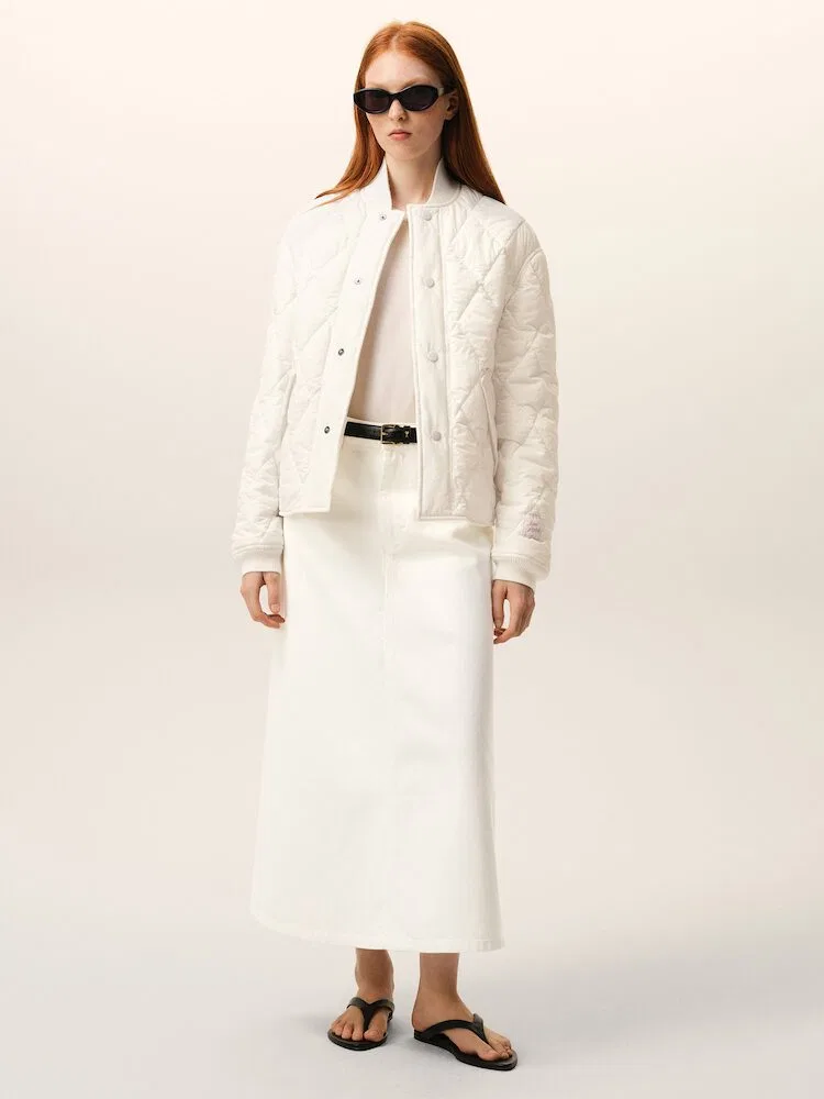 Пуховик Padded Jacket, Blanc Creme AMI PARIS