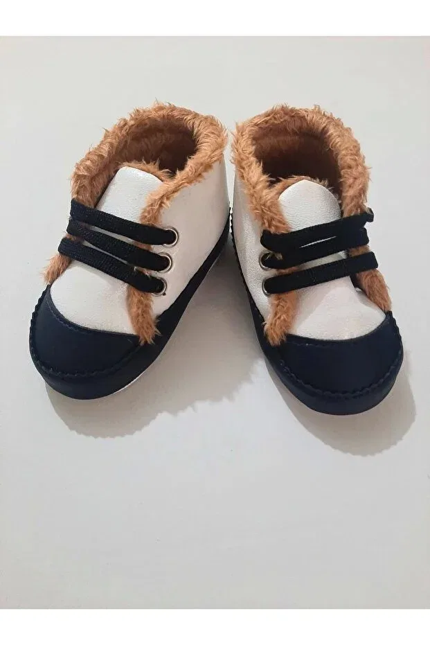 Детские пинетки для новорожденных со шнуровкой Oscar Baby, Black And White — фото 2