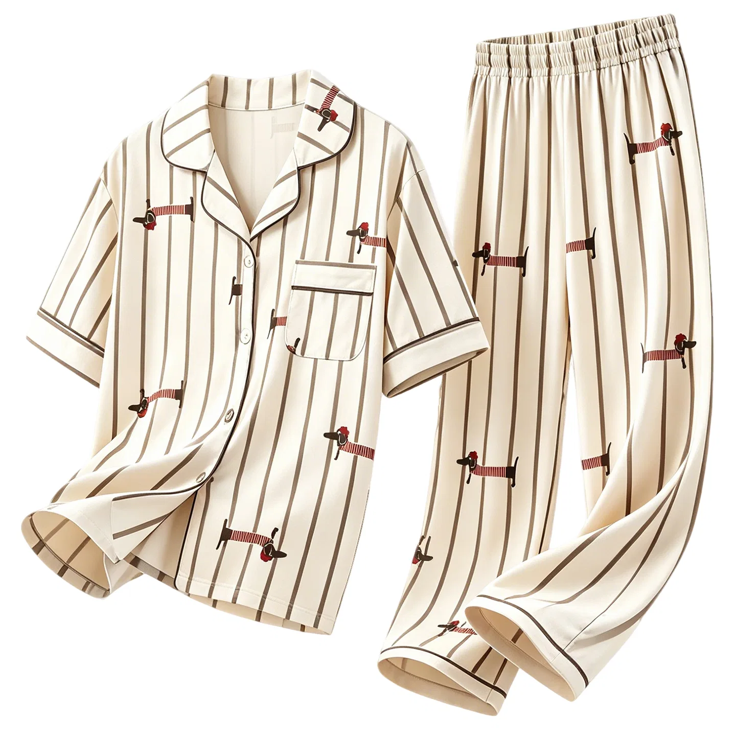 Детская пижама для мальчиков с принтом Red Bean, Z5213# Striped Charlie