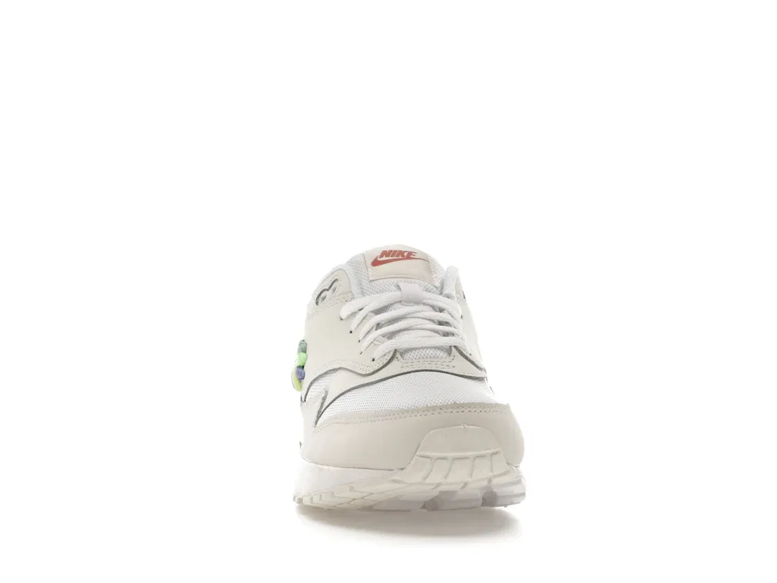 Детские кроссовки Lifestyle с принтом Nike Air Max 1 SE Nike, White Summit White Terra Blush Multi-Color — фото 2