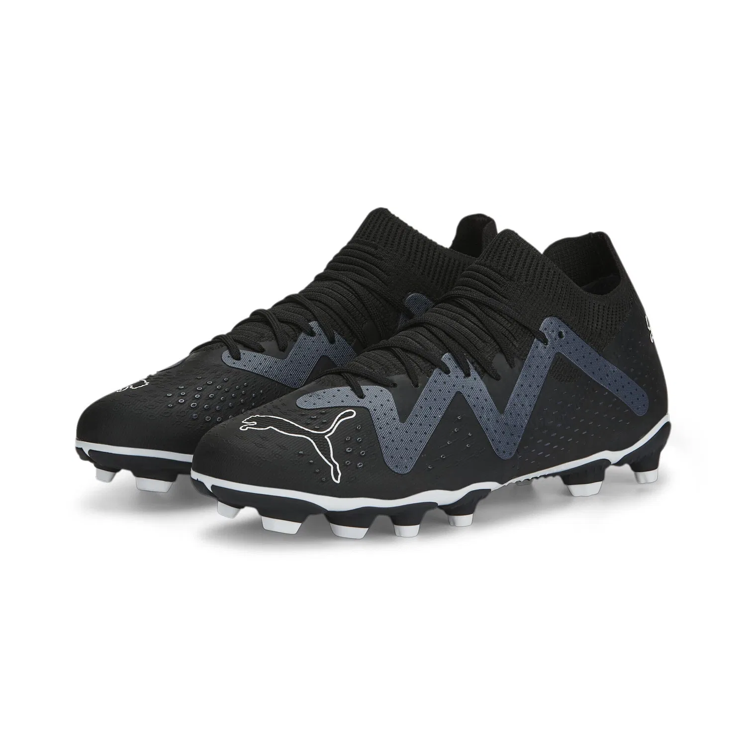 Детские футбольные бутсы Future Match Fg/Ag Jr PUMA PUMA Black PUMA White — фото 2