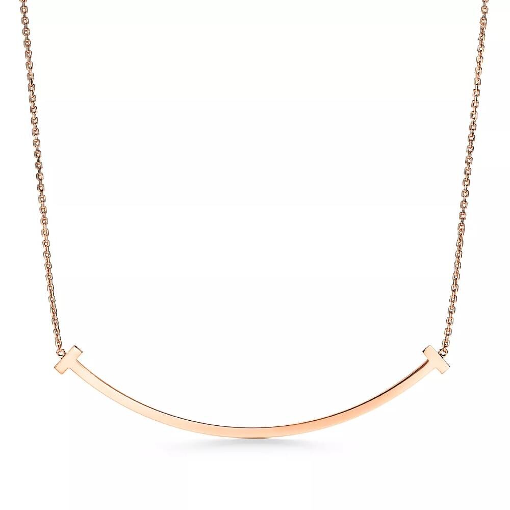

Кулон с цепочкой Tiffany & Co. Extra Large Smile, розовое золото