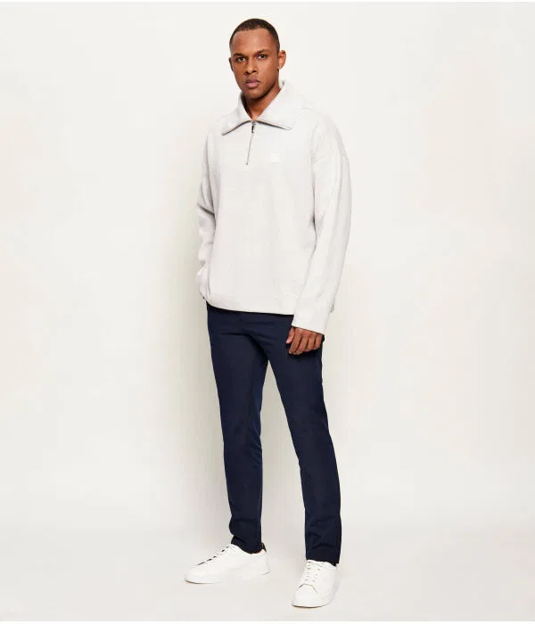 Мужские чиносы с эффектом стрейч P-Delaware5 Slim Fit BOSS, Blu Marino — фото 2