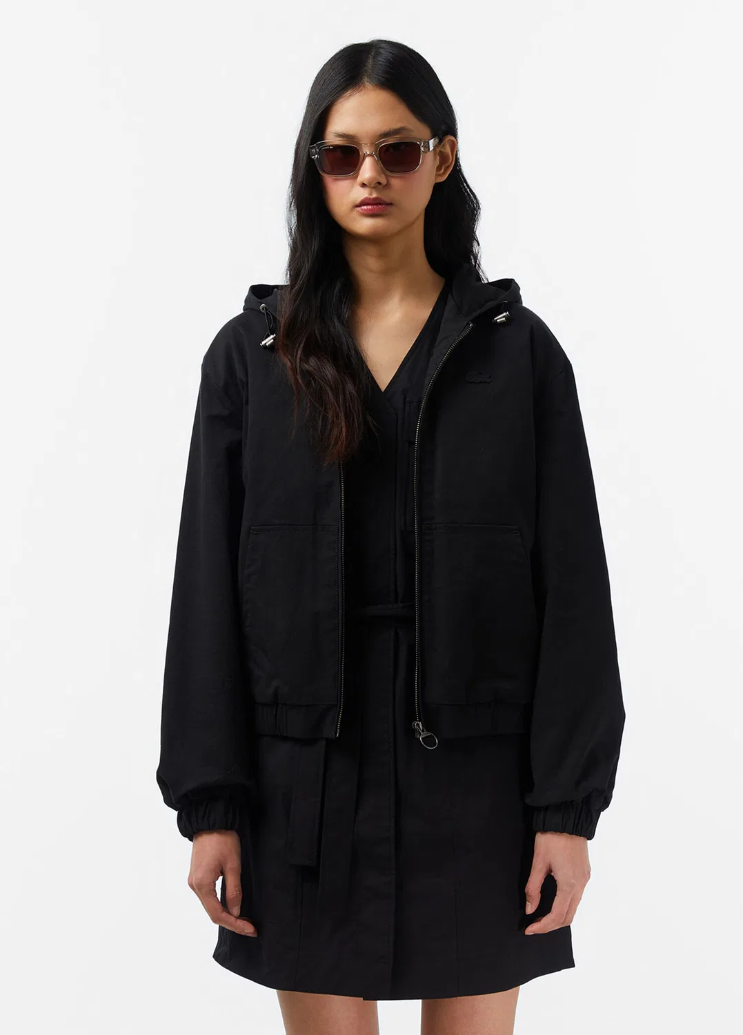 Куртка Lacoste Relaxed Fit, черная