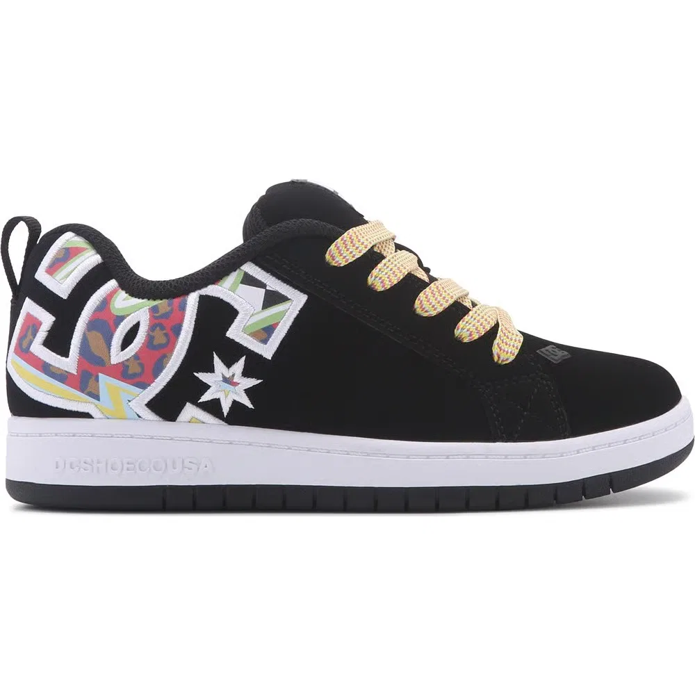 Детские кроссовки Court Graffik Dc Shoes, Black/Multi — фото 2