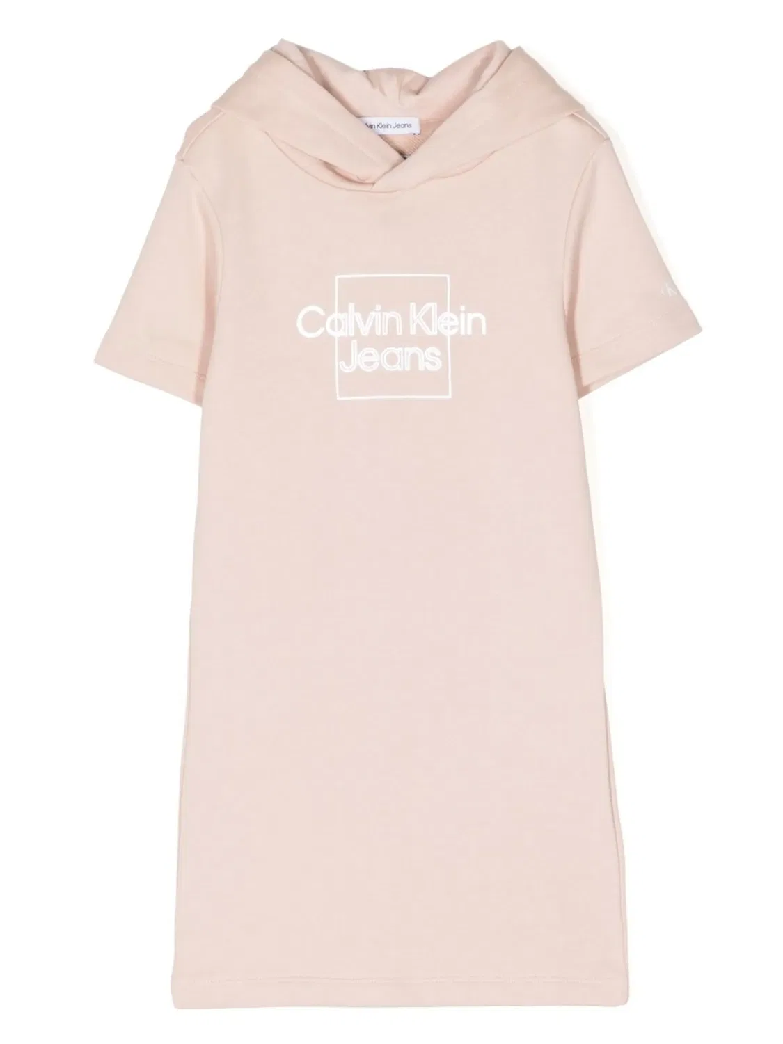 Худи‑платье с логотипом Calvin Klein, розовый