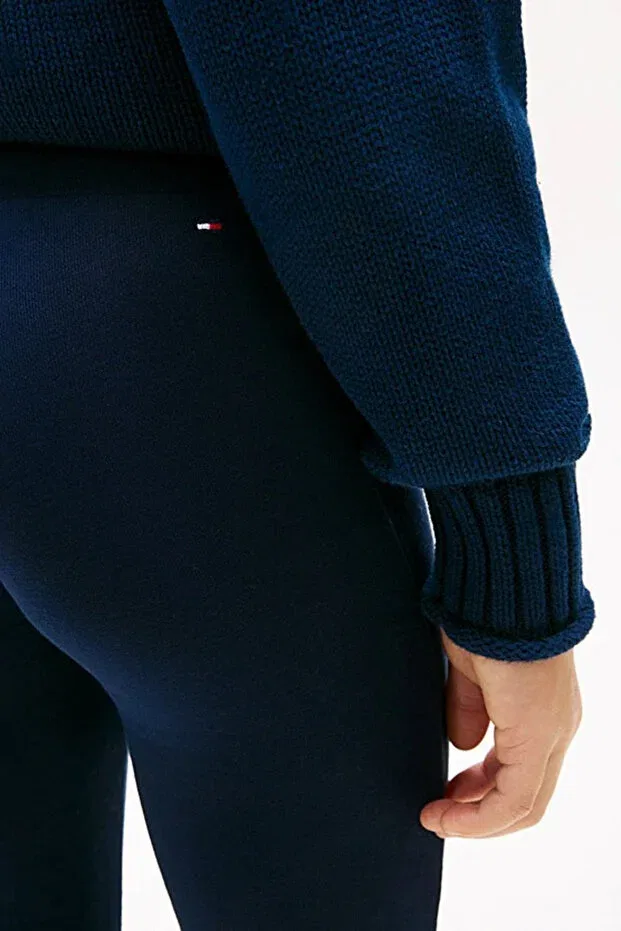 Детские леггинсы для девочек с принтом Tommy Foil Flare Tommy Hilfiger, Dark Night Navy — фото 4