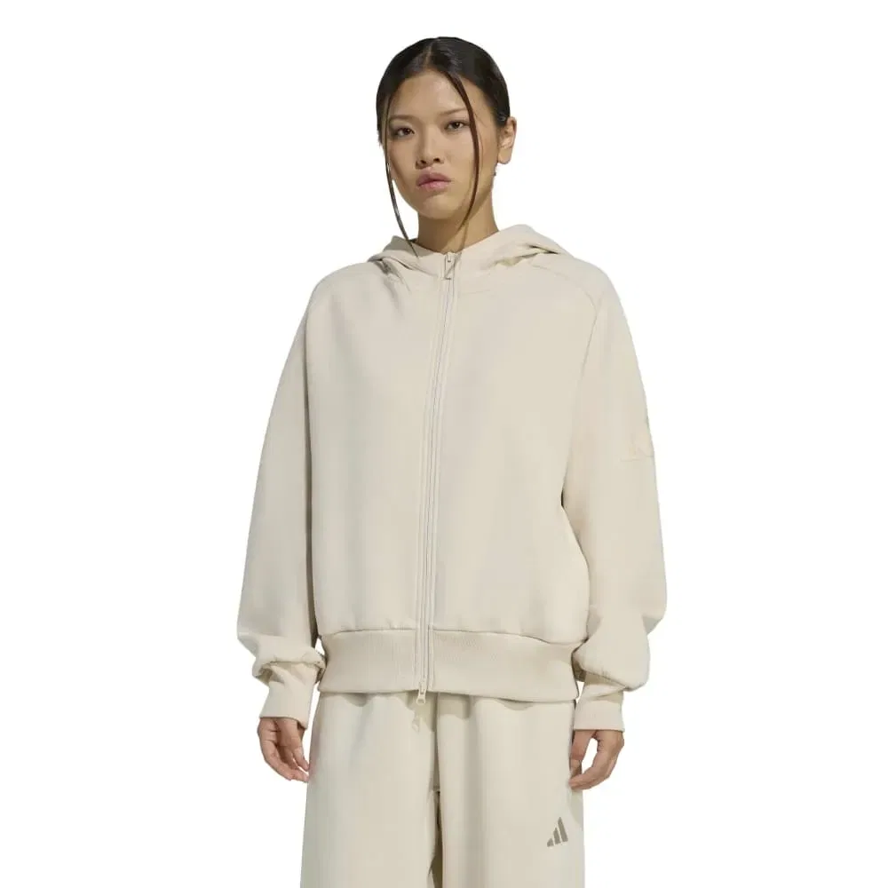 Женский свитшот с молнией Soft Lux Adidas, Beige